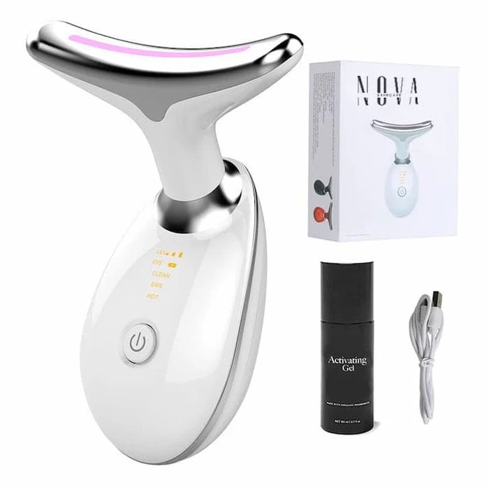 Appareil de Lifting "V-Face" & Redéfinisseur de Mâchoire EMS — Blanc (1/2)