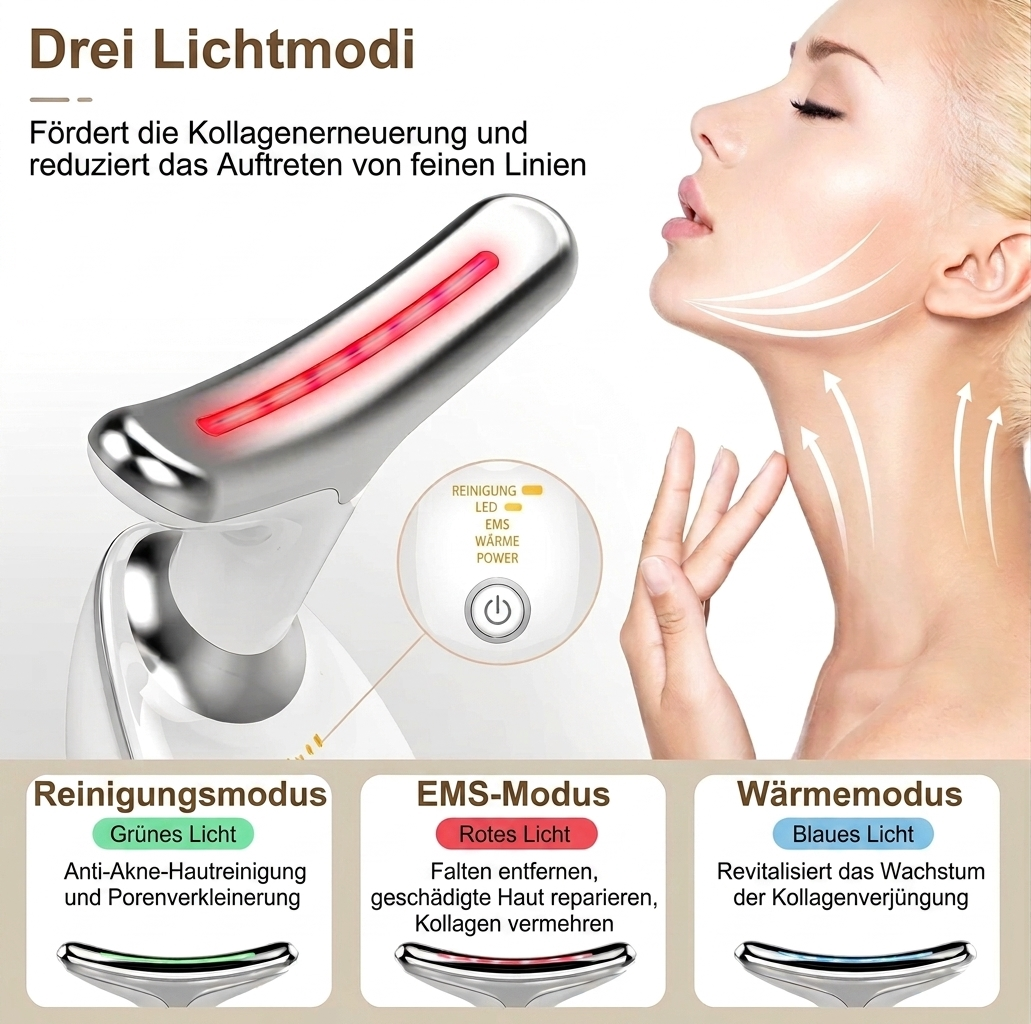 Appareil de Lifting "V-Face" & Redéfinisseur de Mâchoire EMS — Blanc (2/2)