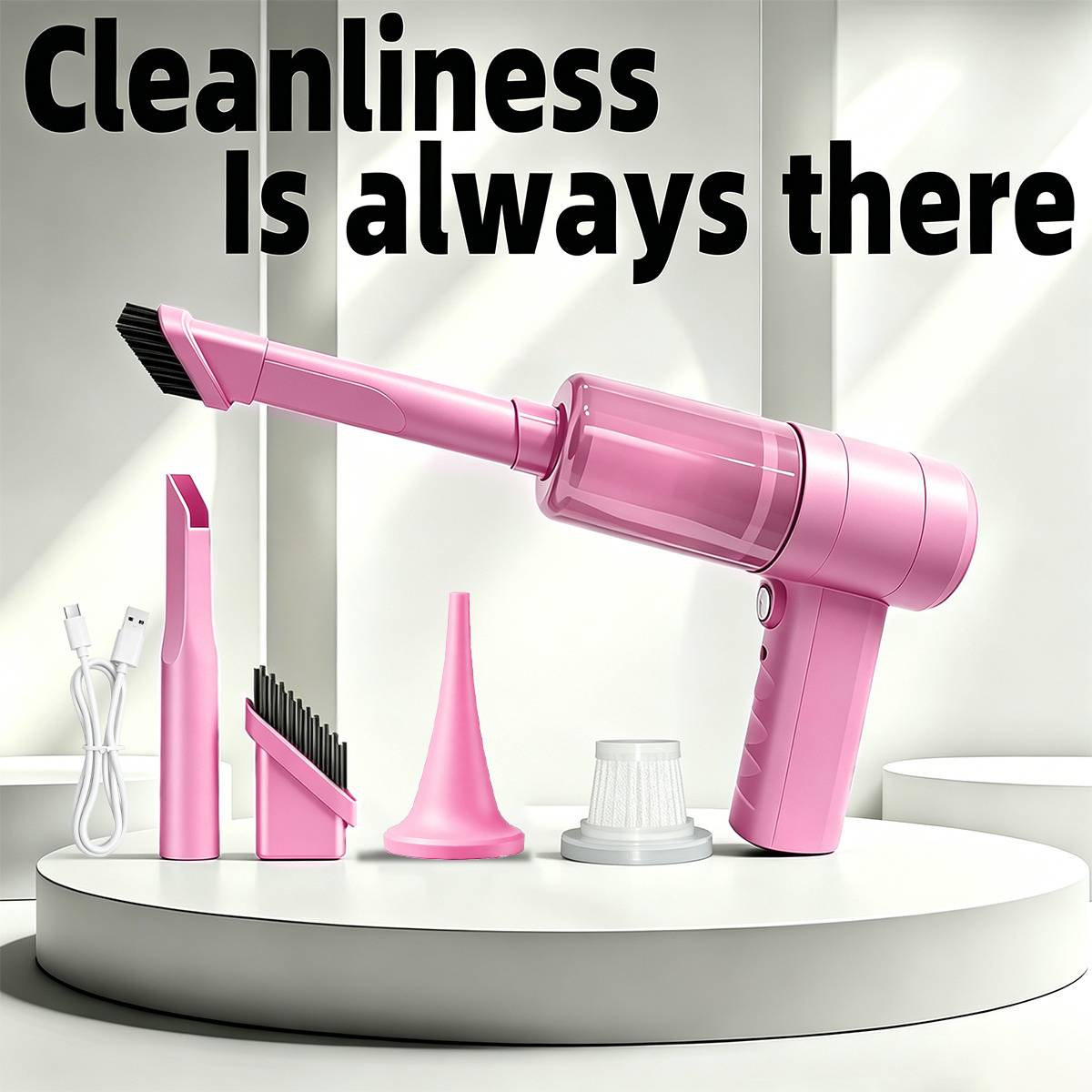 Handheld Vacuum "TurboVac" – Cordless 2-in-1, Vacuum & Blower