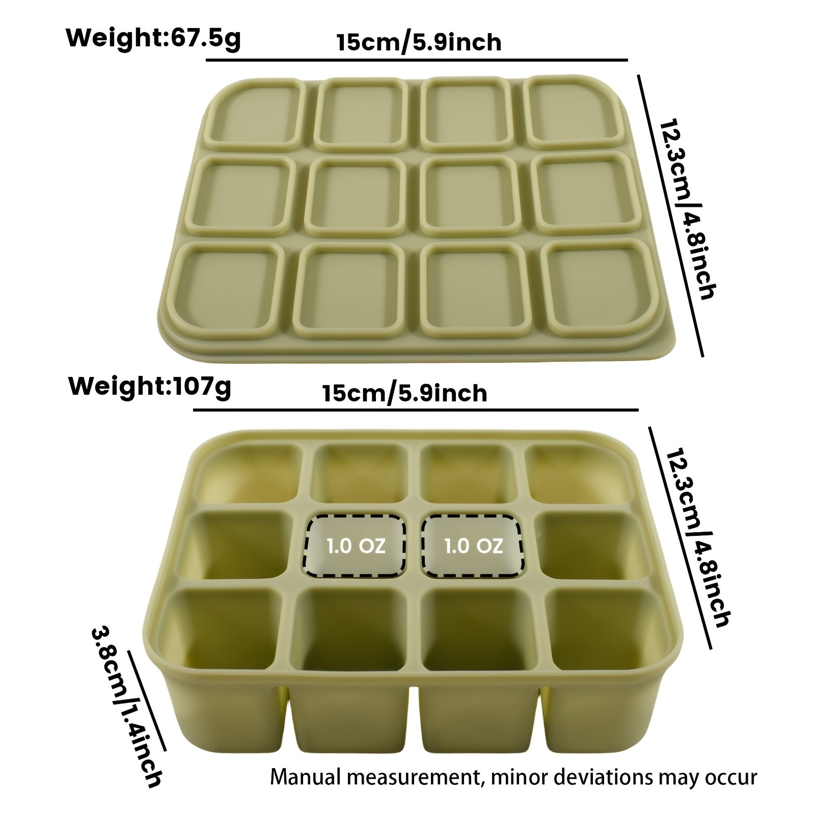 Bac à Glaçons Silicone 12 Cubes « CubiSeal » – Couvercle Hermétique & Démoulage Facile — Bleu (8/8)