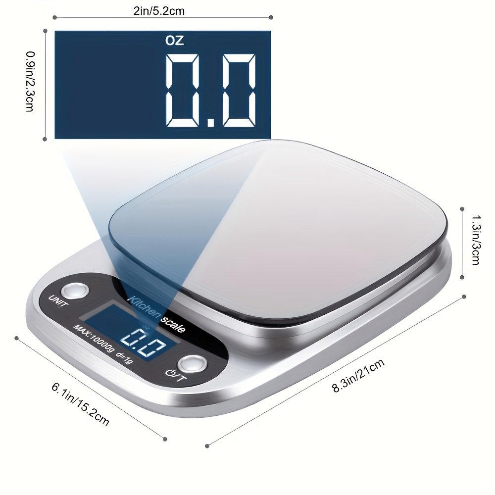 Balance Digitale Cuisine & Colis « PesoLine » – 10 kg, Précision 1 g — default (8/9)