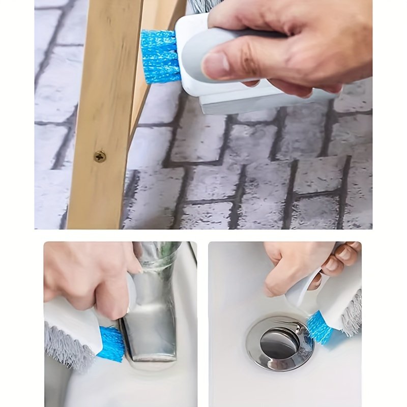 Brosse 2-en-1 « Rainura » – Joints, Rainures & Recoins — Vert (8/9)