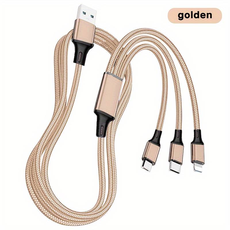 Cable "Trio" – 3-in-1 USB-C, Lightning & Micro-USB Reinforced Nylon