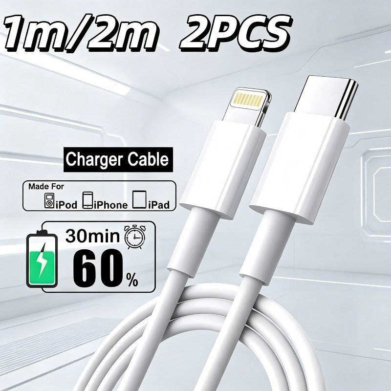 Câble « Swift » – USB-C vers Lightning Charge Rapide Nylon Tressé — 1 m (2/4)