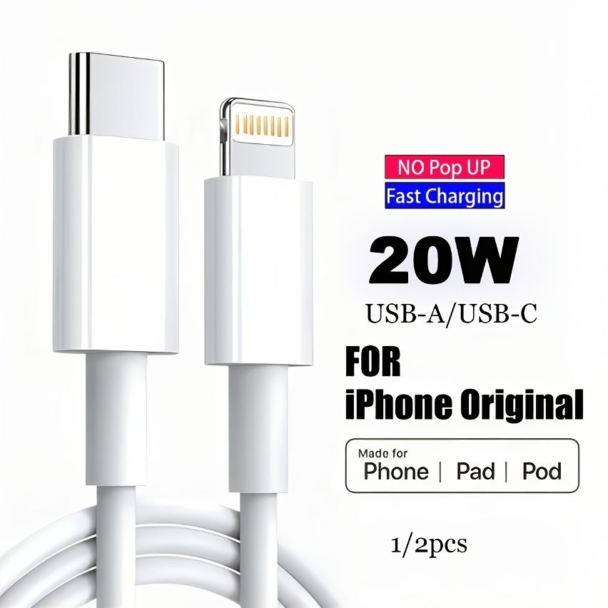 Câble « Swift » – USB-C vers Lightning Charge Rapide Nylon Tressé — 1 m (3/4)