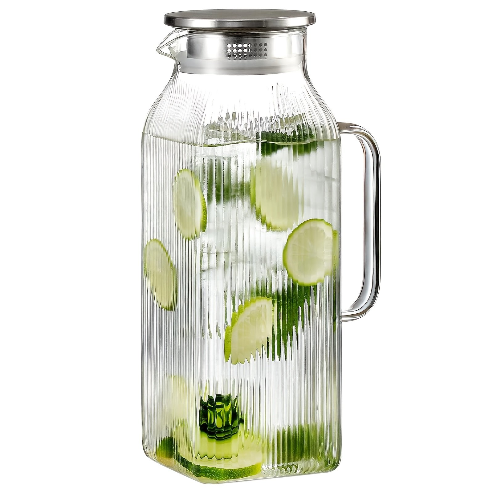 Carafe Réfrigérante « IceFall » – Grande Capacité, Couvercle Bois — default (5/9)