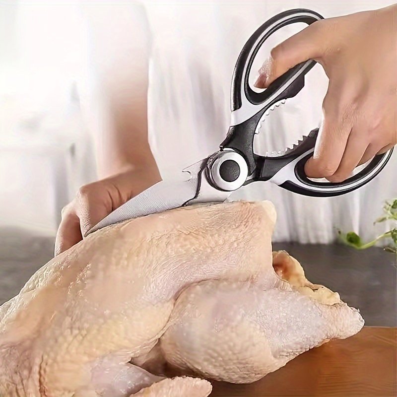 Ciseaux de Cuisine Inox Multifonction « Coupe-Tout » – Volaille, Herbes & Décapsuleur — default (5/9)