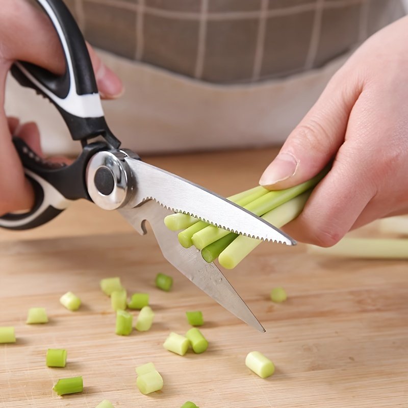 Ciseaux de Cuisine Inox Multifonction « Coupe-Tout » – Volaille, Herbes & Décapsuleur — default (6/9)