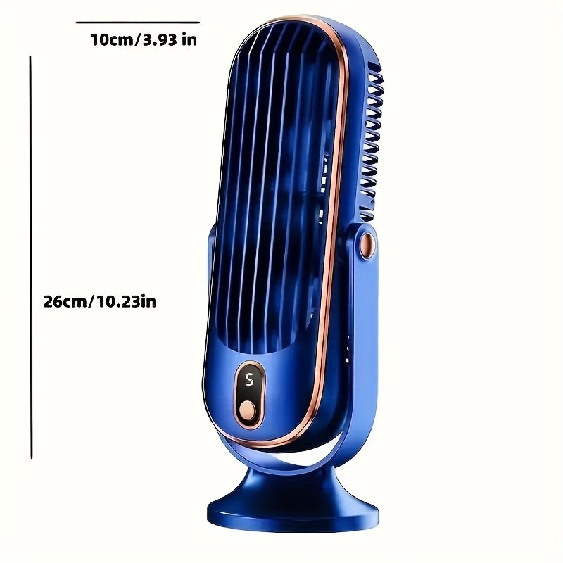 Rafraîchisseur Portable « Cyclone 720° » – Double Moteur, 5 Vitesses — Bleu (4/9)