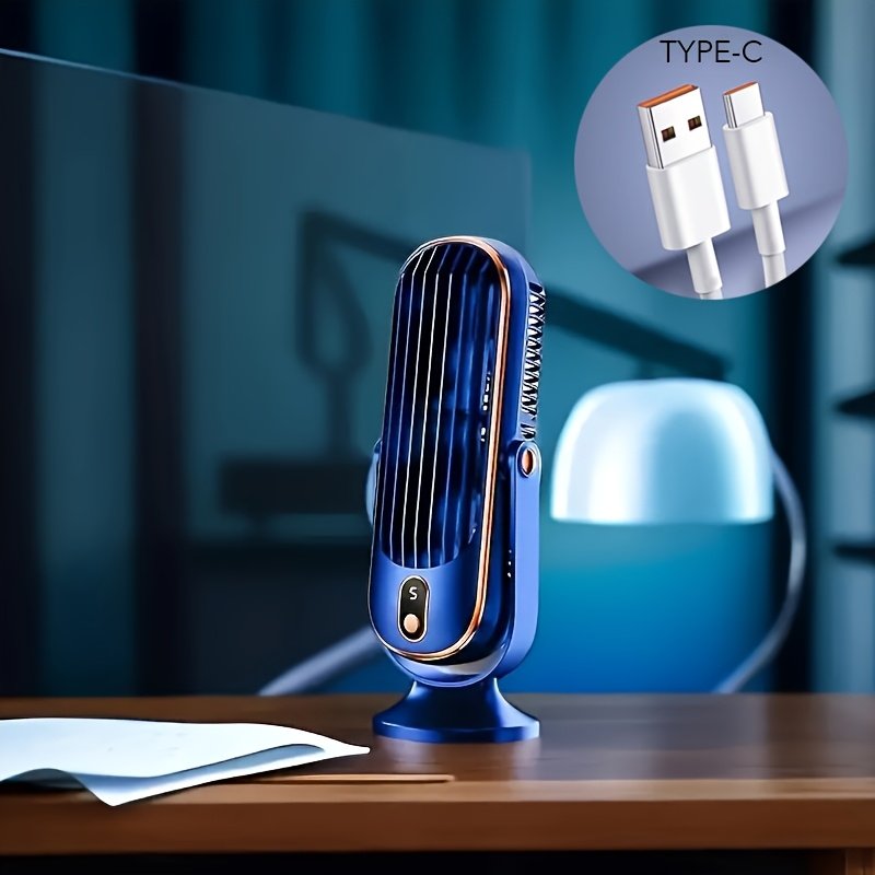 Rafraîchisseur Portable « Cyclone 720° » – Double Moteur, 5 Vitesses — Bleu (5/9)