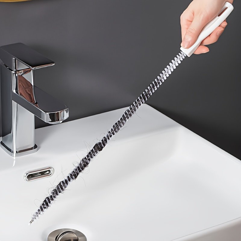 Furet Déboucheur « CheveuStop » – Tige Flexible Éviers & Douches — 1 pièce (10/10)