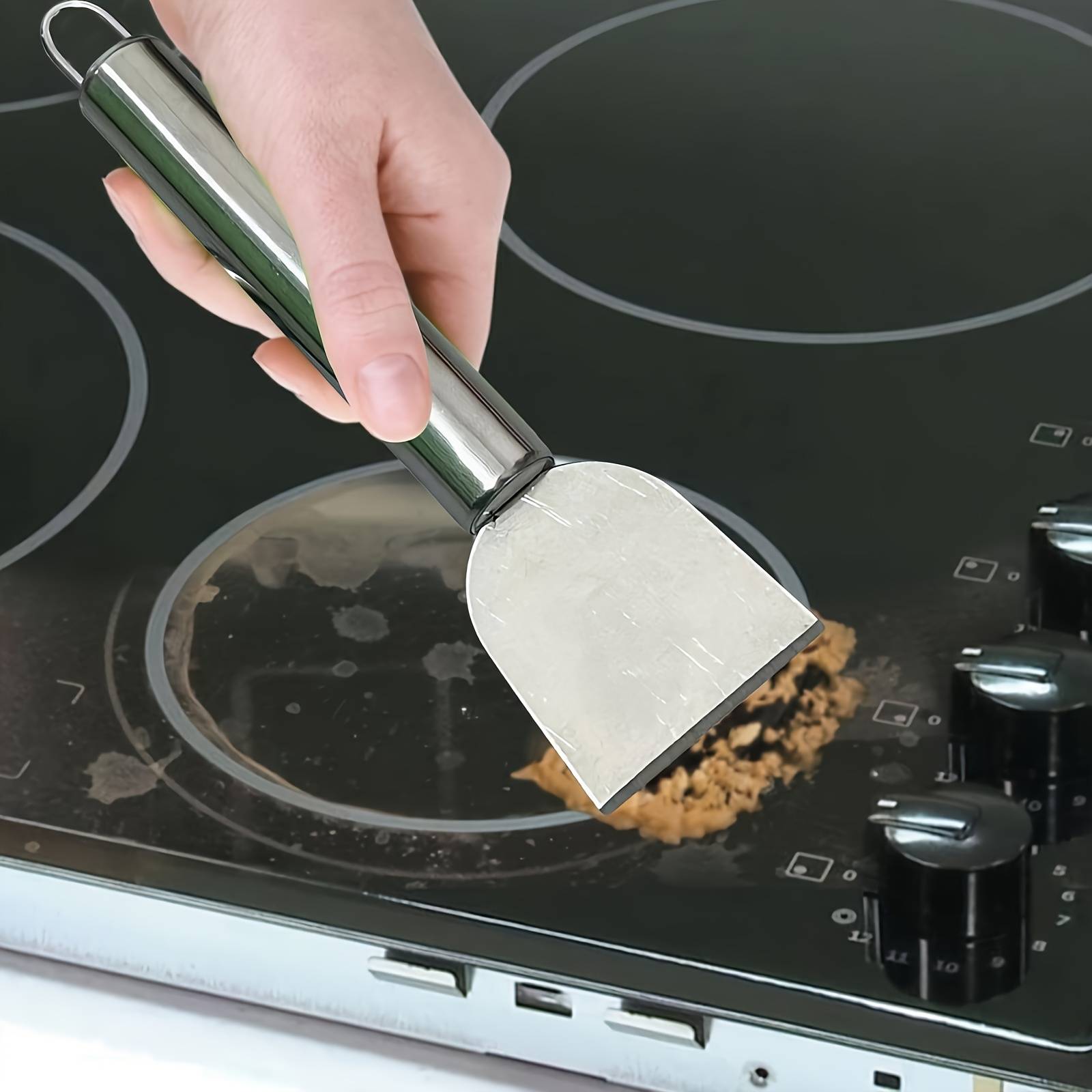 Stainless Steel Cleaning Scraper "ScrapeClean" – Stovetops, Pans & Ceramic Hobs