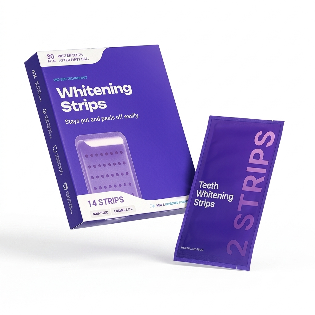 Purple Whitening Strips Kit – Instant Colour Corrector