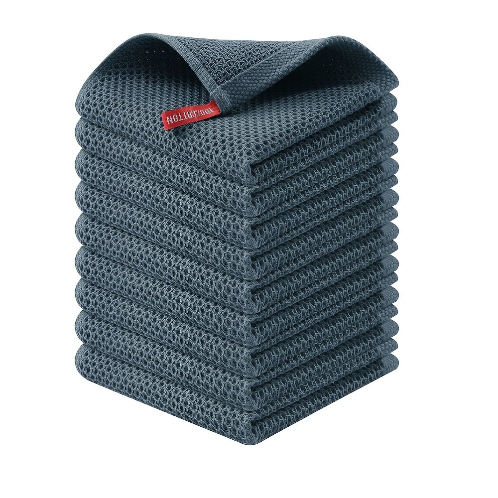 Lavettes Vaisselle 100 % Coton « CotoNette » – Lot Doux & Ultra-Absorbant — Beige (5/11)