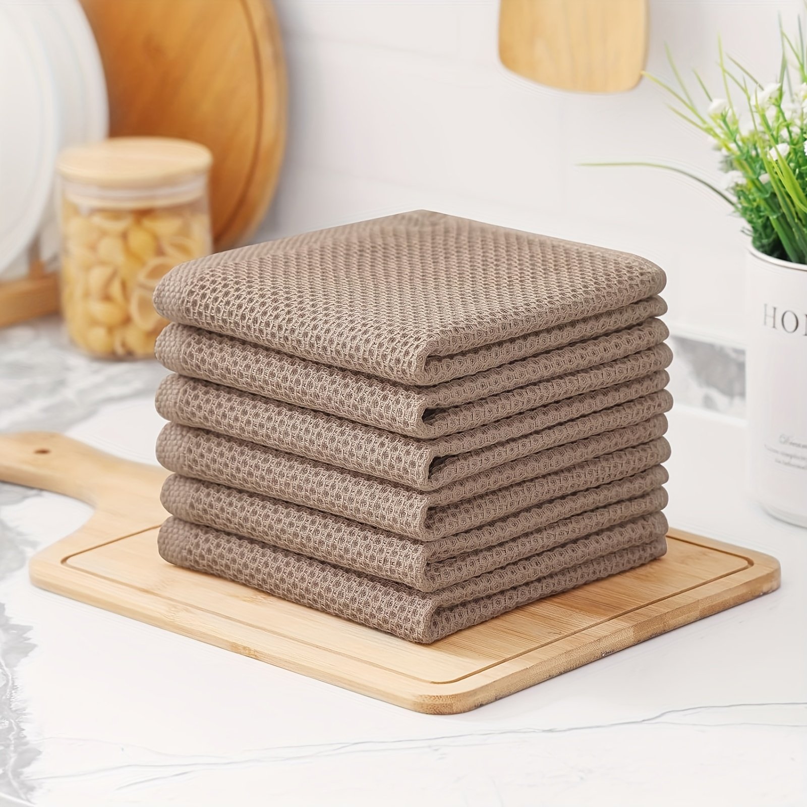 Lavettes Vaisselle 100 % Coton « CotoNette » – Lot Doux & Ultra-Absorbant — Beige (8/11)