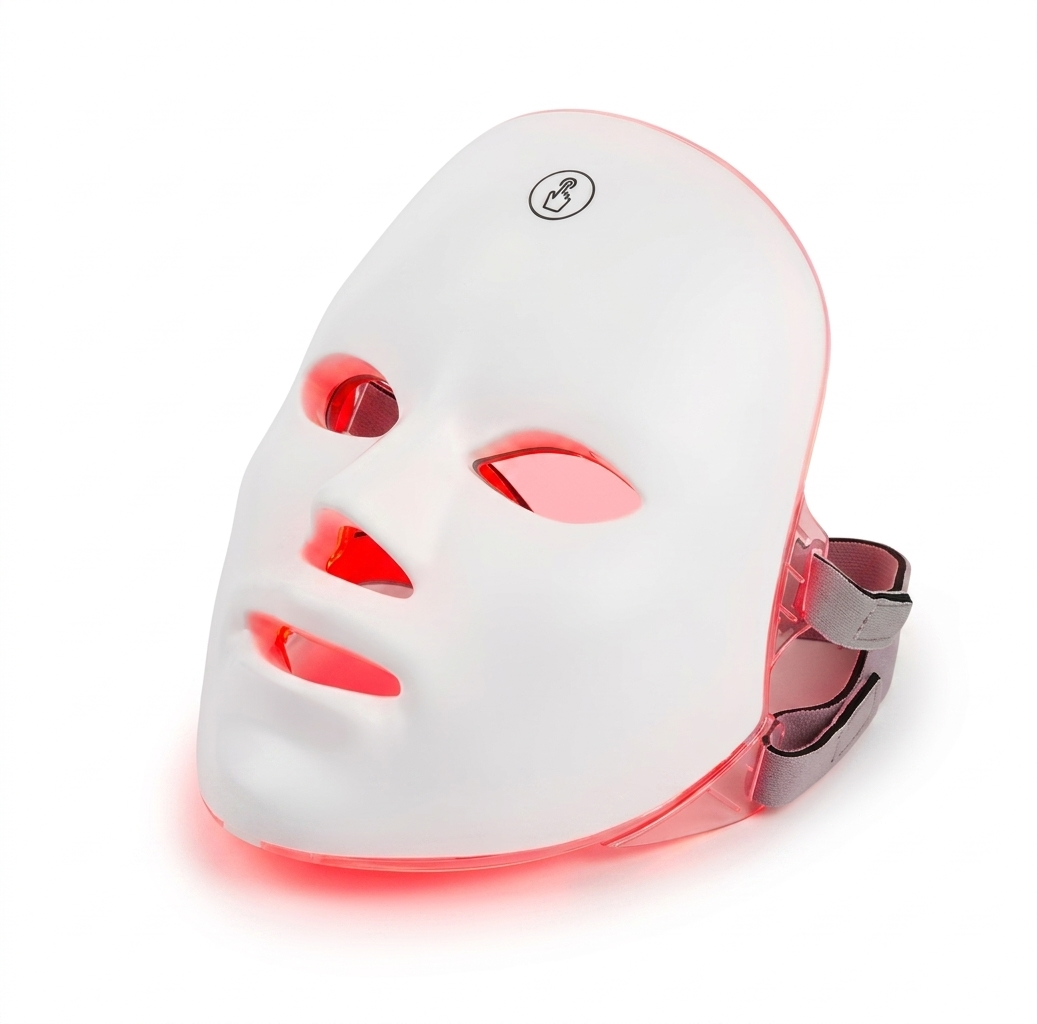 Masque Visage LED 7 Couleurs Rechargeable – Soin Photothérapique & Anti-Âge