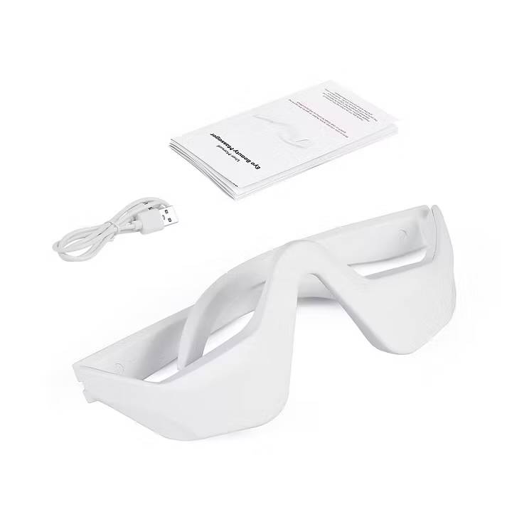 2-in-1 Eye Contour Massager: Red Light & EMS Anti-Puffiness