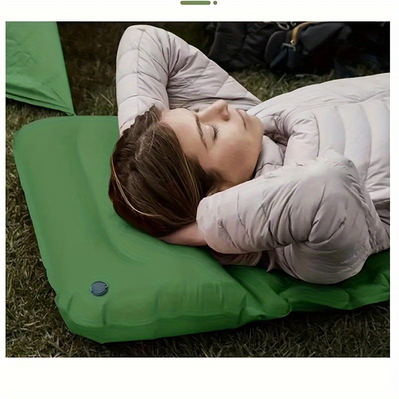 Matelas Gonflable Camping 1 Personne « Quick Air » – Gonflage en 1 Minute — Vert pluie printanière (8/15)