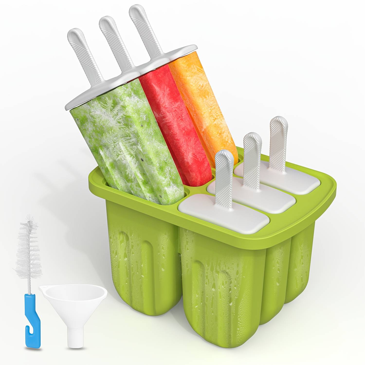 Silicone Ice Cream Molds "FrostiPop" – Easy-Release Homemade Popsicles