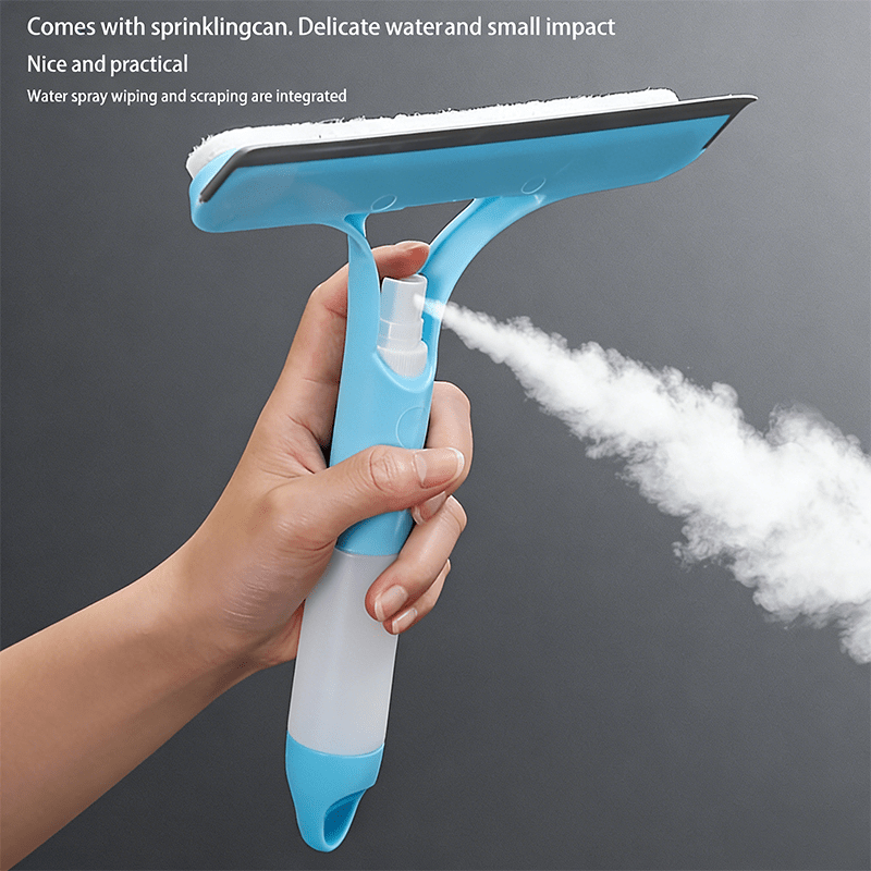 Nettoyeur de Vitres 4-en-1 « CristalNet » – Spray, Raclette & Brosse — default (3/9)