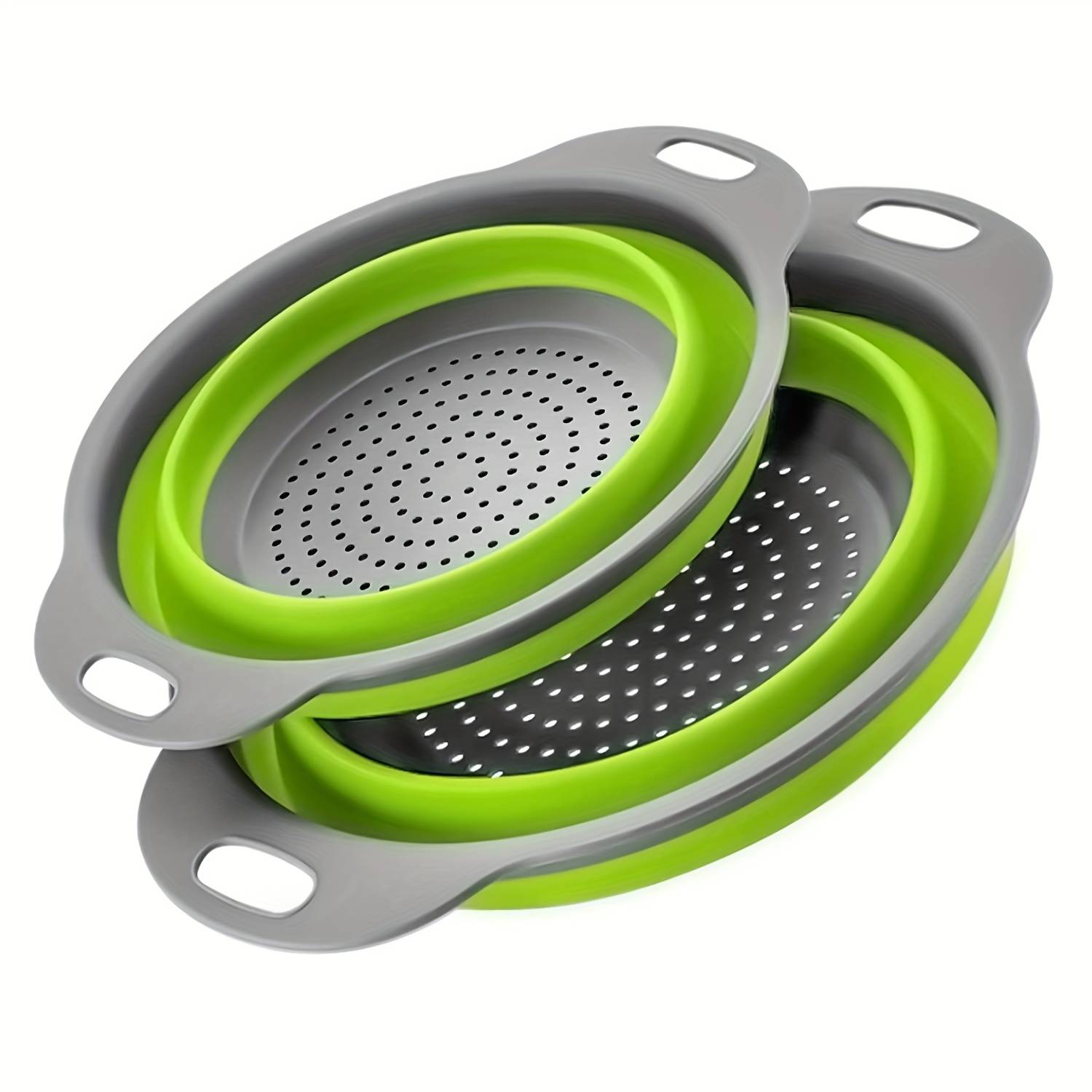 Foldable Draining Baskets "TwinDrain" – 2-in-1 Colander & Funnel