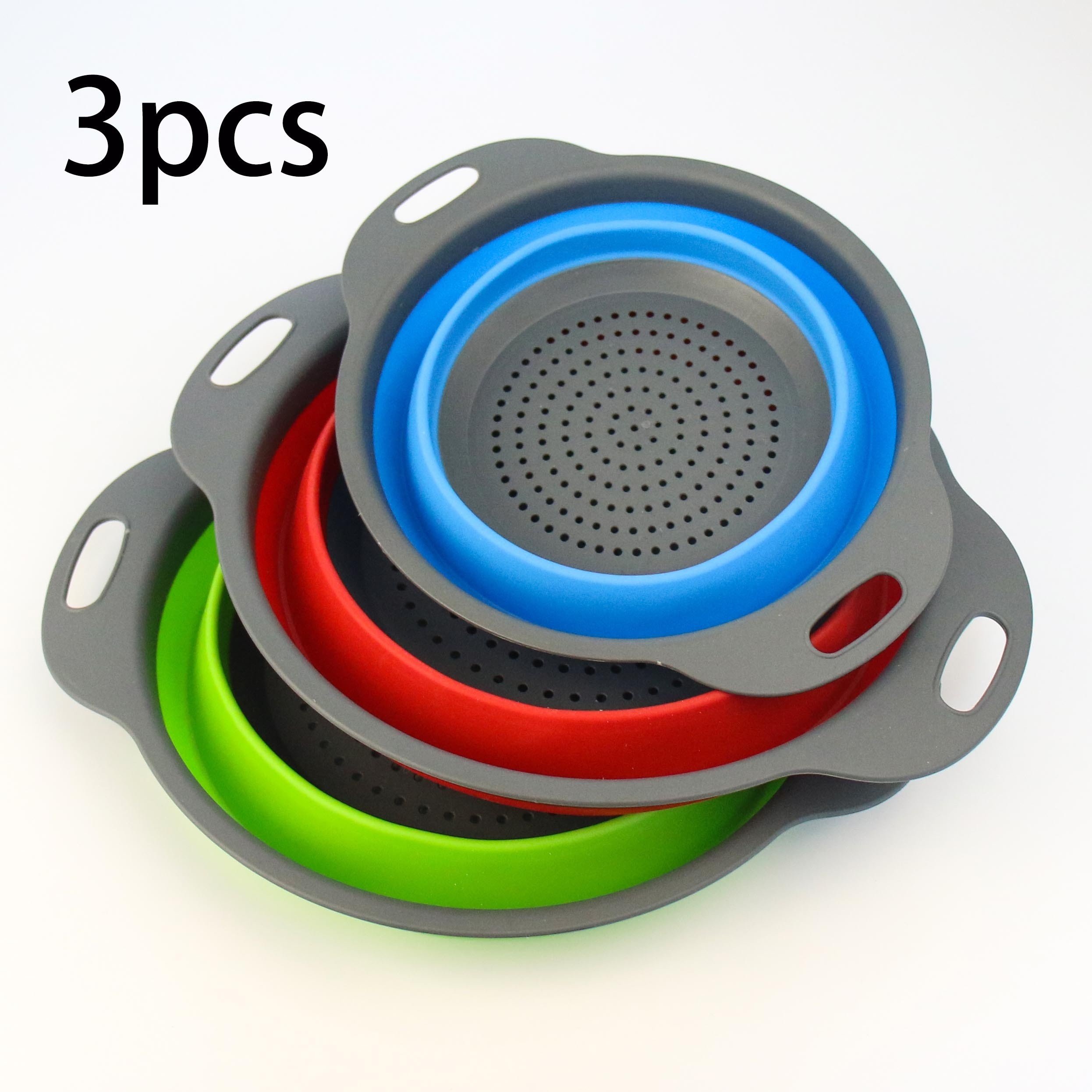 Paniers Égouttoirs Pliables « TwinDrain » – Passoire & Entonnoir 2-en-1 — default (2/9)