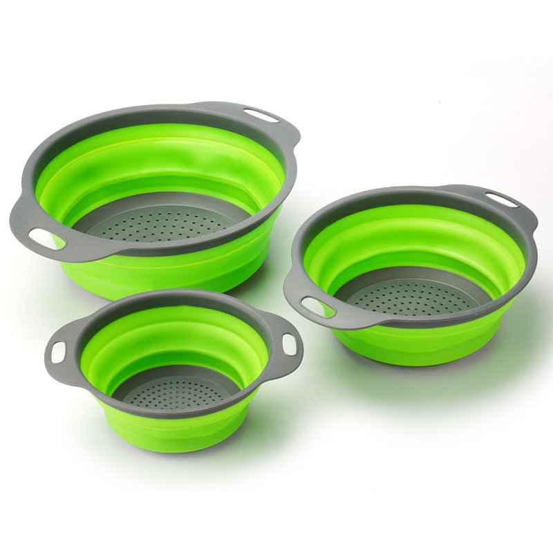 Paniers Égouttoirs Pliables « TwinDrain » – Passoire & Entonnoir 2-en-1 — default (4/9)