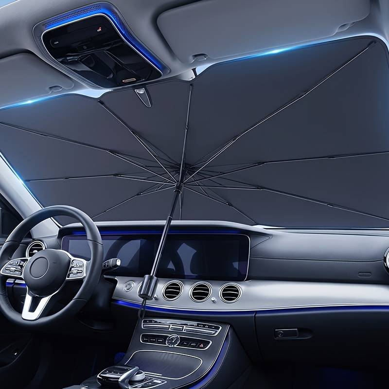 Windshield Umbrella Sunshade "UmbraShield" – Umbrella Fold, High-Density Fabric