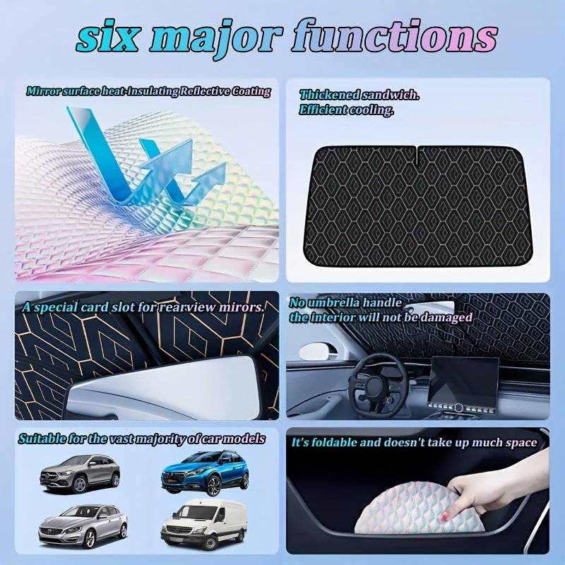 Pare-Soleil Voiture Pliable « Cool Drive » – Pare-Brise Anti-UV & Anti-Chaleur — default (5/8)
