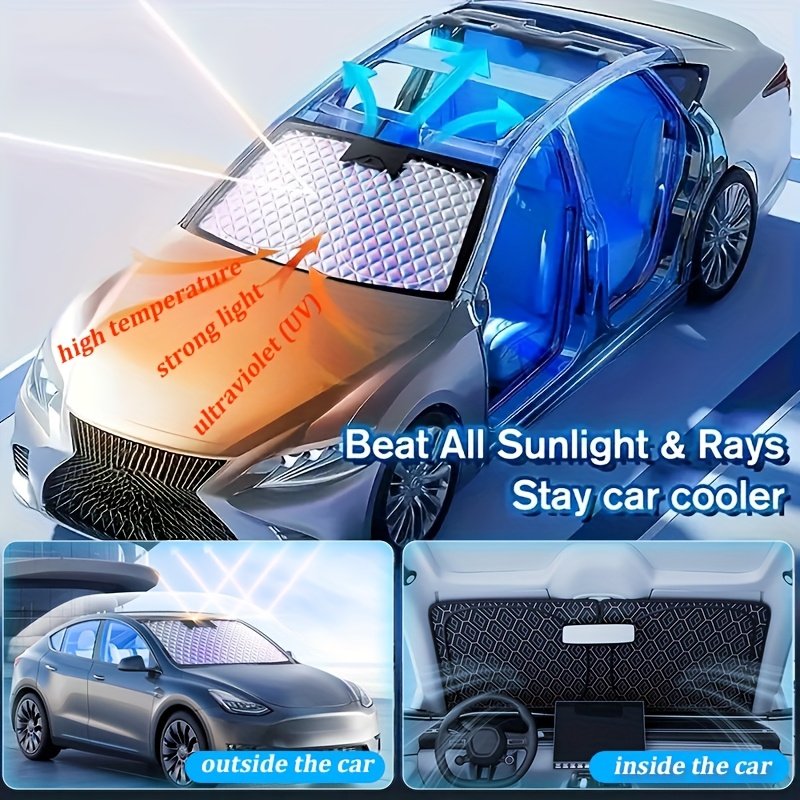 Pare-Soleil Voiture Pliable « Cool Drive » – Pare-Brise Anti-UV & Anti-Chaleur — default (6/8)