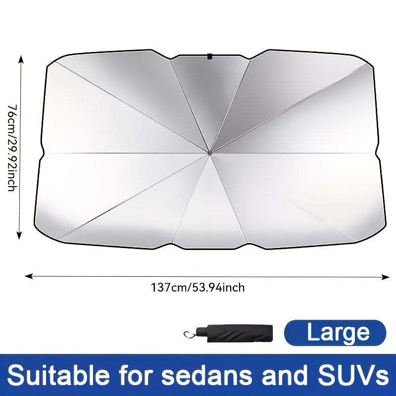 Pare-Soleil Voiture Titane « Silver Shield » – Isolant Thermique Anti-UV — default (6/10)
