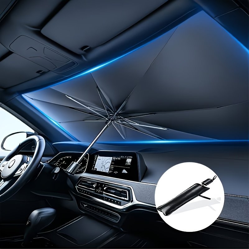 Pare-Soleil Voiture Titane « Silver Shield » – Isolant Thermique Anti-UV — default (9/10)