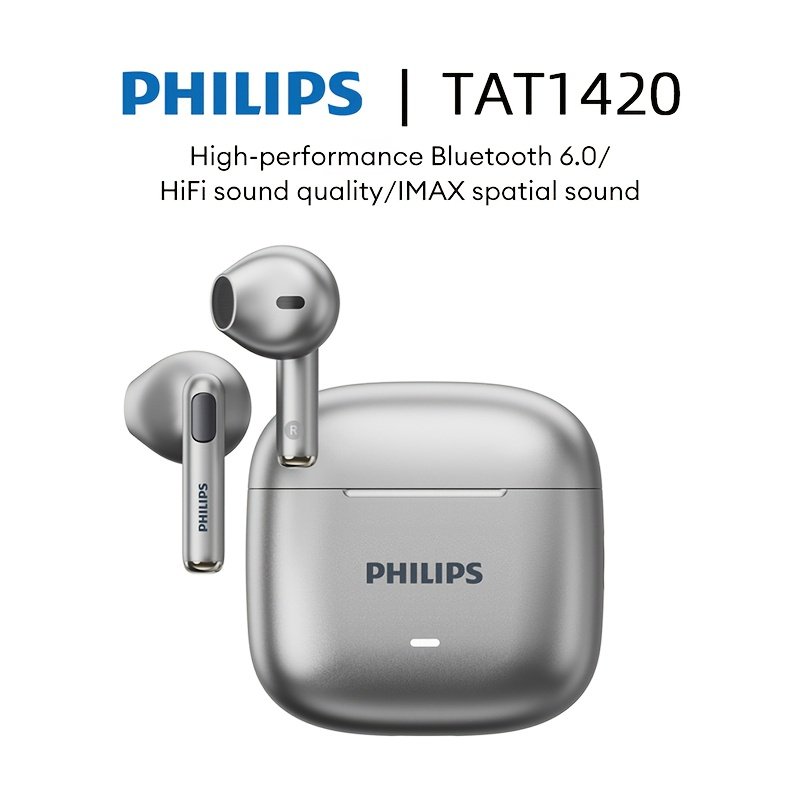 Philips TAT1420 – Écouteurs Bluetooth Sans Fil, Maintien Breveté en U — Gris (6/11)