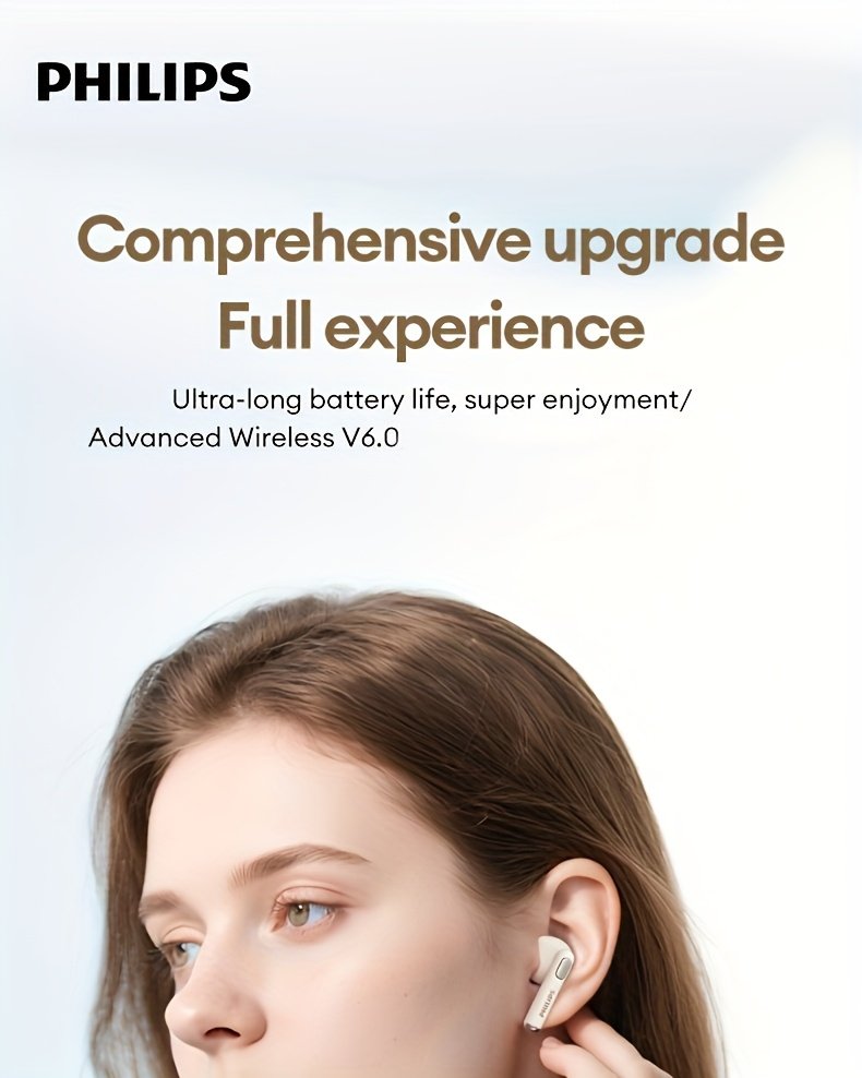 Philips TAT1420 – Écouteurs Bluetooth Sans Fil, Maintien Breveté en U — Gris (11/11)