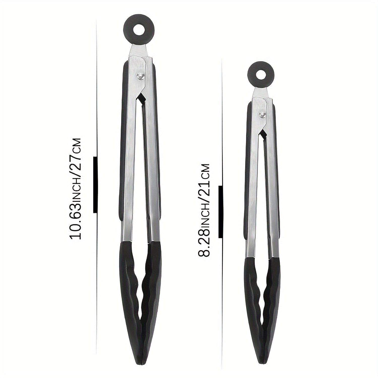 Pinces de Cuisine Inox « GripChef » – Anti-Chaleur, Embouts Silicone — 20 cm (2/9)