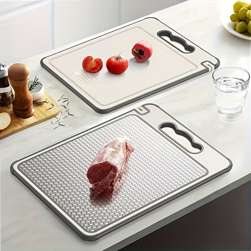 Planche à Découper Double Face « EcoBoard » – Paille de Blé & Inox 304 — default (3/9)