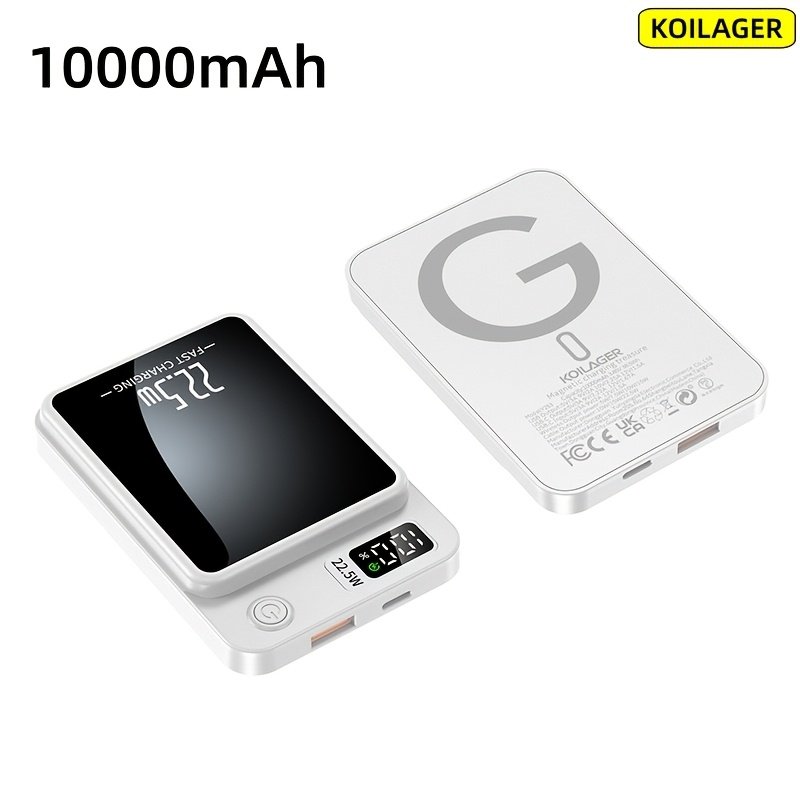 Powerbank « Snap » – Magnétique Sans Fil 10 000 mAh pour iPhone — Noir (8/9)