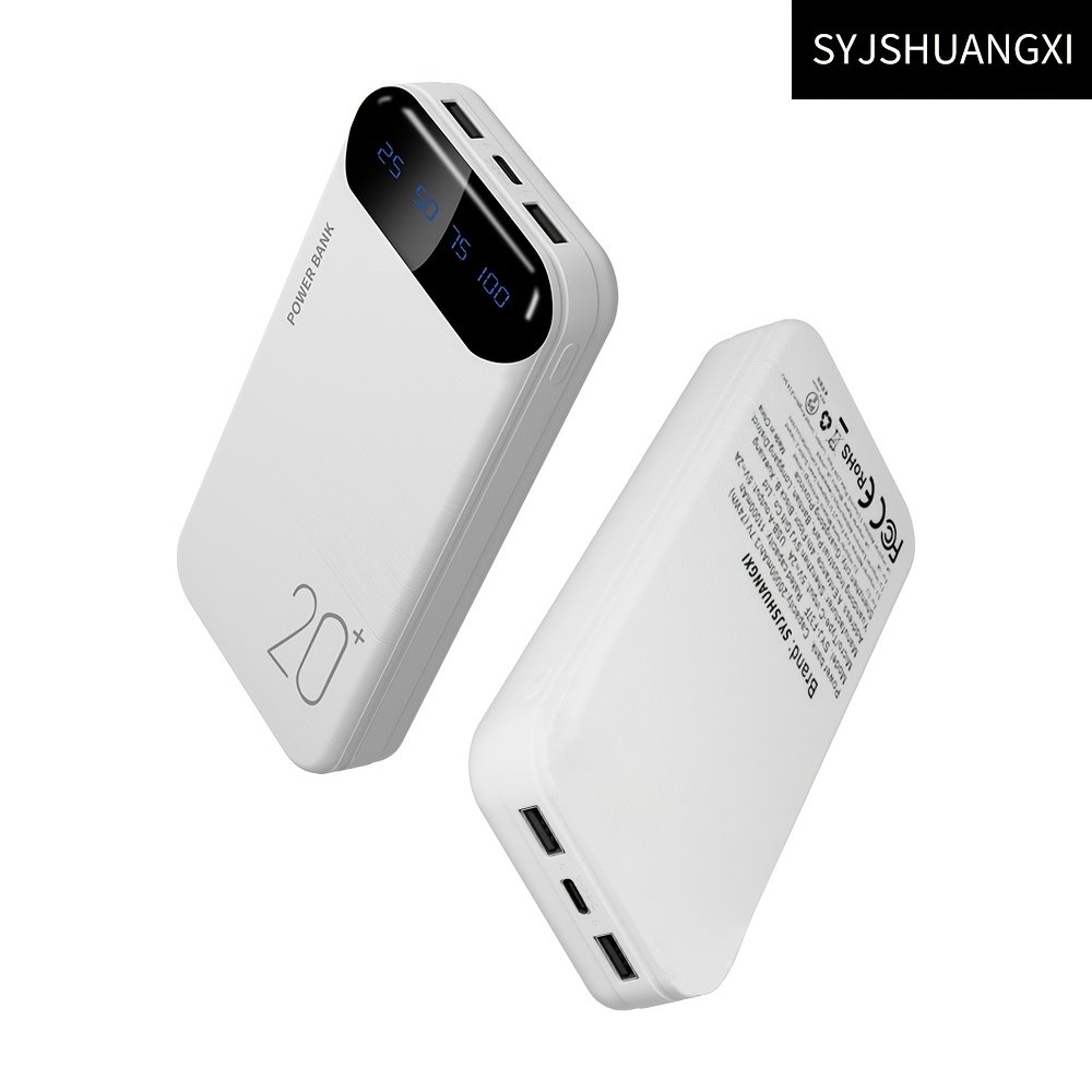 Powerbank « Marathon » – Batterie Externe 20 000 mAh Grande Capacité — Blanc (6/9)