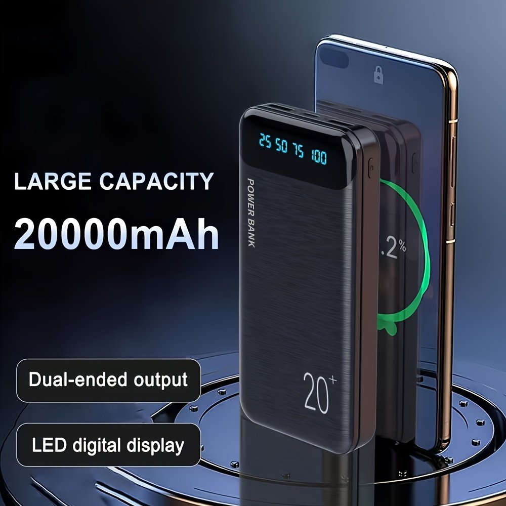 Powerbank « Marathon » – Batterie Externe 20 000 mAh Grande Capacité — Blanc (8/9)