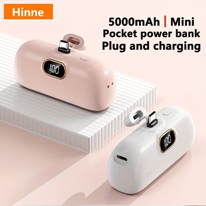 Powerbank « Pocket » – Mini Batterie Externe 5000 mAh Ultra-Compacte — Noir (9/11)