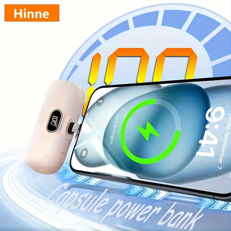 Powerbank « Pocket » – Mini Batterie Externe 5000 mAh Ultra-Compacte — Noir (11/11)