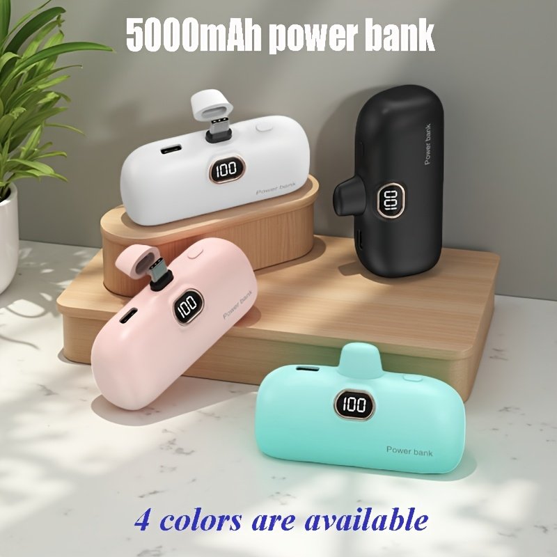 Powerbank « Pocket » – Mini Batterie Externe 5000 mAh Ultra-Compacte — Noir (2/11)