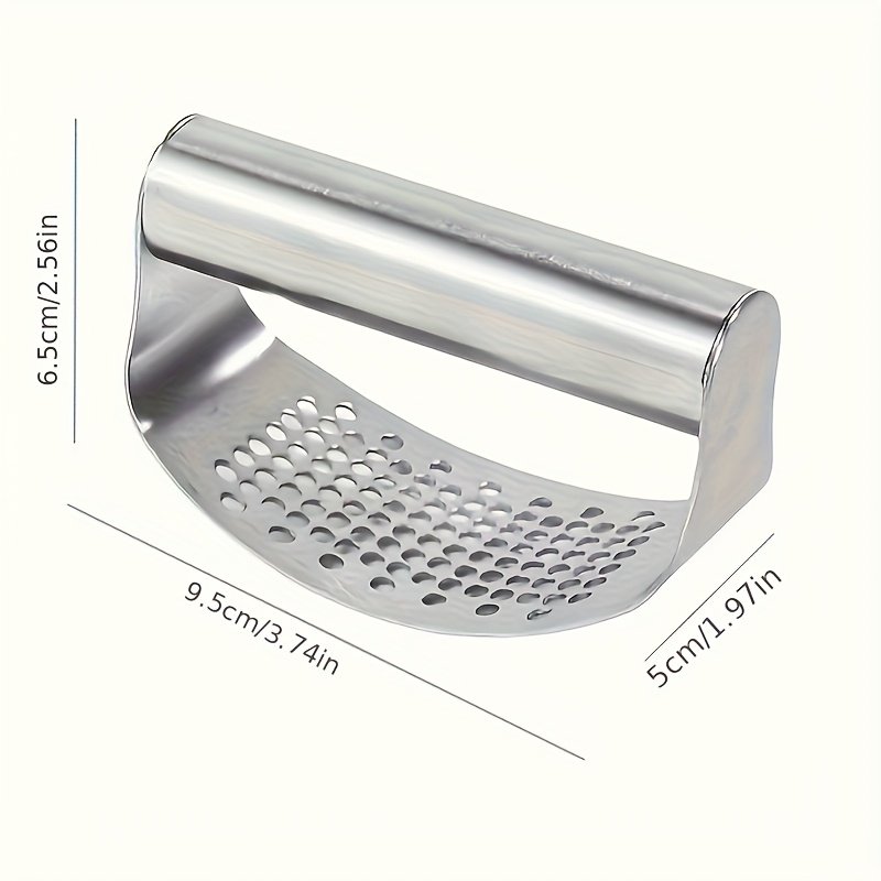 Presse-Ail Inox à Bascule « RockPress » – Hache Ail & Gingembre en 2 Secondes — default (1/9)