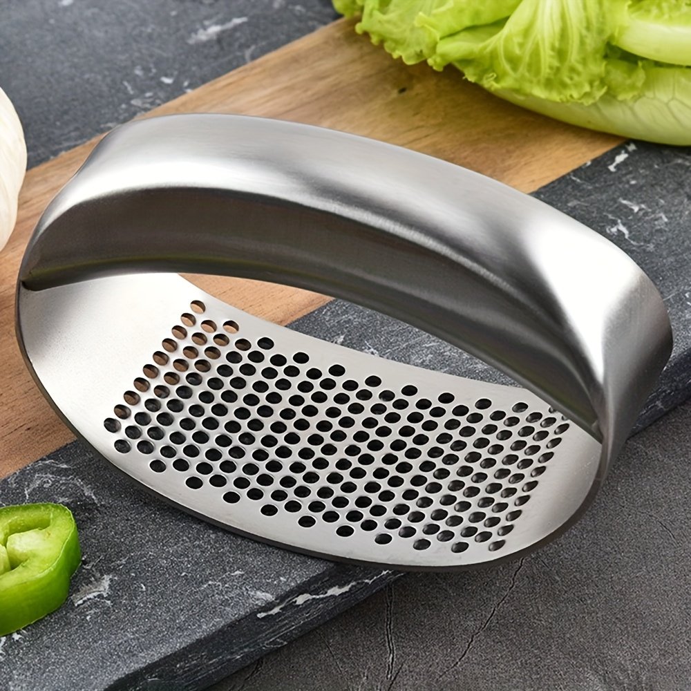 Presse-Ail Inox à Bascule « RockPress » – Hache Ail & Gingembre en 2 Secondes — default (9/9)