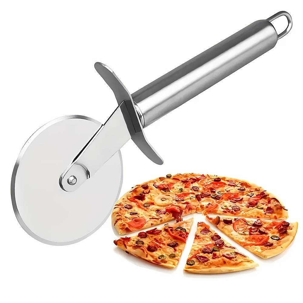 Stainless Steel Pizza Cutter "SliceOne" – Sharp Wheel, Clean Cut