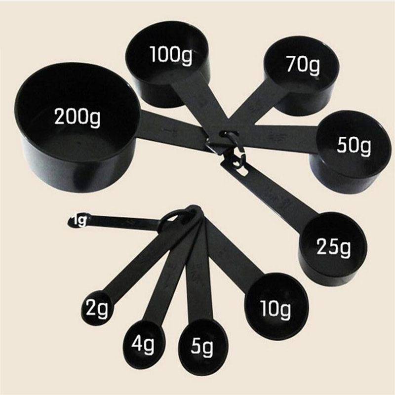 10-Piece Measuring Spoons & Cups Set "MesuraSet" – ml, tsp & cup Markings