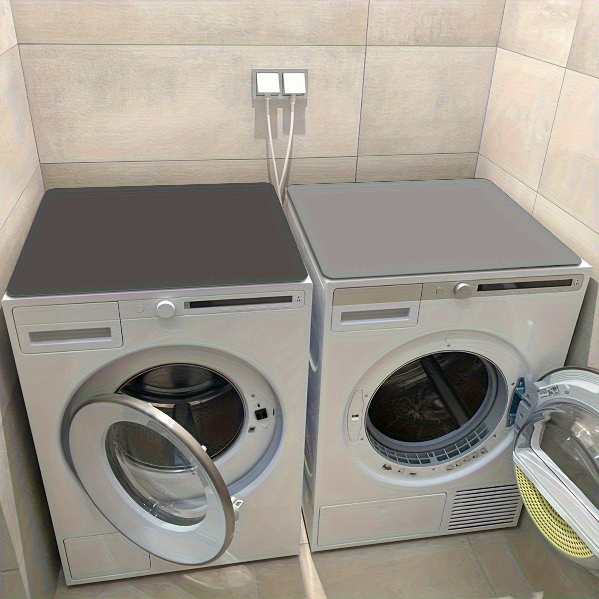 Tapis de Protection « Protecto » – Dessus Lave-Linge, Sèche-Linge & Frigo — Gris foncé (5/9)