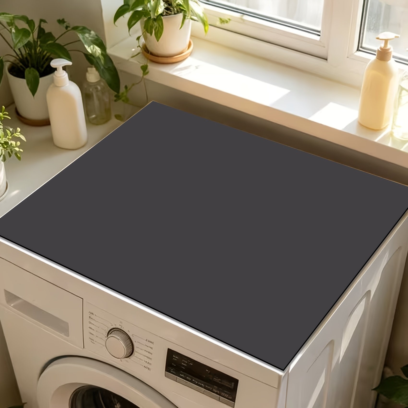 Tapis de Protection « Protecto » – Dessus Lave-Linge, Sèche-Linge & Frigo — Gris foncé (4/9)