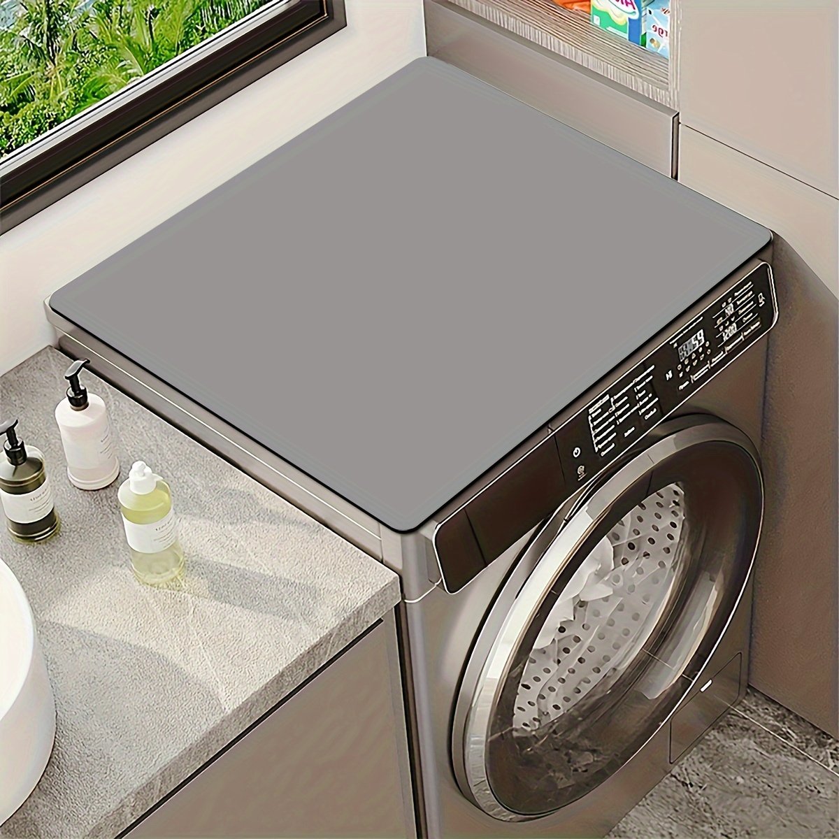 Tapis de Protection « Protecto » – Dessus Lave-Linge, Sèche-Linge & Frigo — Gris foncé (7/9)