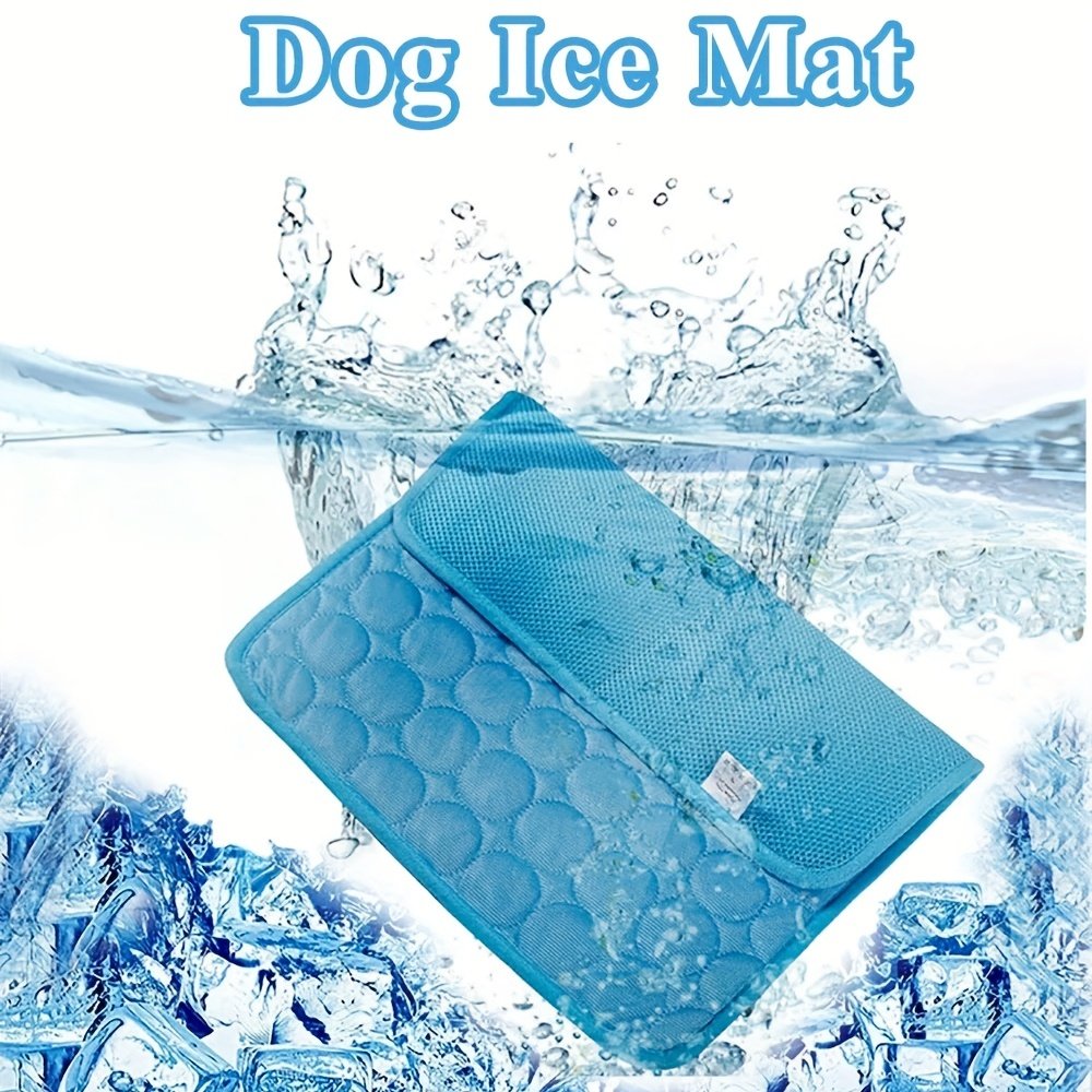 Tapis Rafraîchissant Chien & Chat « FreshPaws » – Respirant, Lavable en Machine — Bleu clair (3/9)
